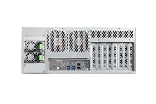 Image of Chenbro 4U High Performance Industrial Server Chassis - 21.5 inch,5B*3.5 inch,3B*5.25 inch ODD,BZ BLK,E00,CRPS /ATX BKT,USB3.0