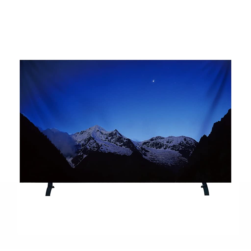 TV-Abdeckung Staubschutz – Für 32-86 Zoll Bildschirme, Satinähnlicher Stoff, Kratzfestes Futter, Halbes Packdesign
