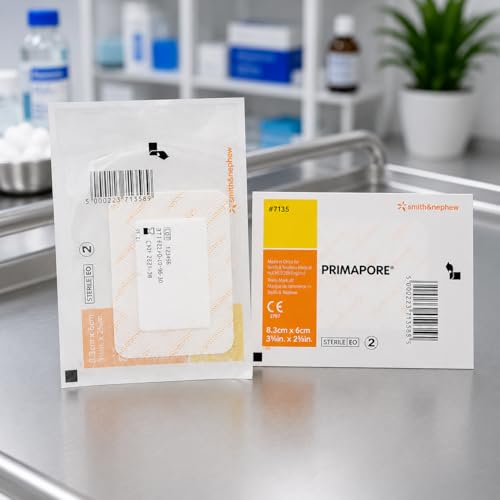 Image of Non -Woven Adhesive Wound Dressing with Absorbent Pad Pack of 5 (8.3 x 6 CM)