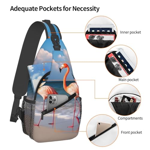 Bolso cruzado tipo bandolera para senderismo negro miniatura 4