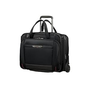 Samsonite Pro-DLX 5 – 15.6 Pouces Extensible Sacoche pour Ordinateur Portable avec 2 Roulettes, 46 cm, 29.5/37 L, Noir (Black)