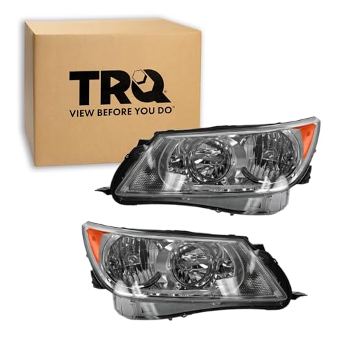 Image of TRQ Headlight Assembly Set GM2502335 GM2503335 Compatible with 2010-2013 Buick LaCrosse