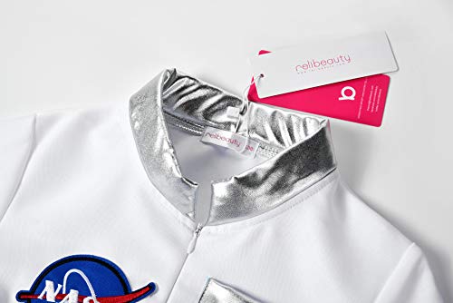 ReliBeauty Astronaut kostuum kinderen jumpsuit onesie wit - Image 5