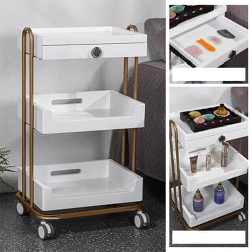 Carrito auxiliar con ruedas ideal para tu rincón de belleza y estudio 5