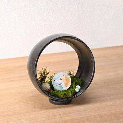 山川製陶所 想久の石珠 生前のペットの姿の絵付あり