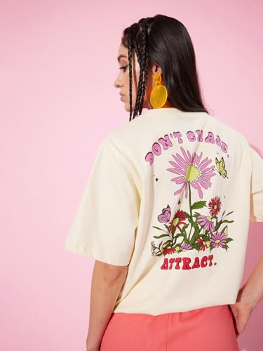 Image of Dillinger Blue Graphic Oversized T-Shirt