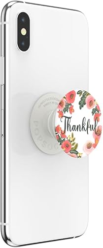 Miniatura 2 de PopSockets Agarre para teléfono con soporte expandible, agarre adhesivo - Thankful