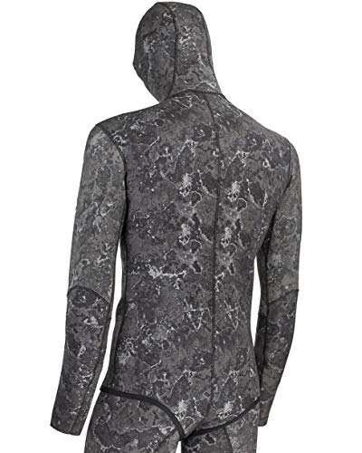 Mares Pure Instinct 3mm Chaqueta Superior para Buceo Libre y Pesca Submarina, Explorer Camo Negro - S6 /XXL miniatura 2