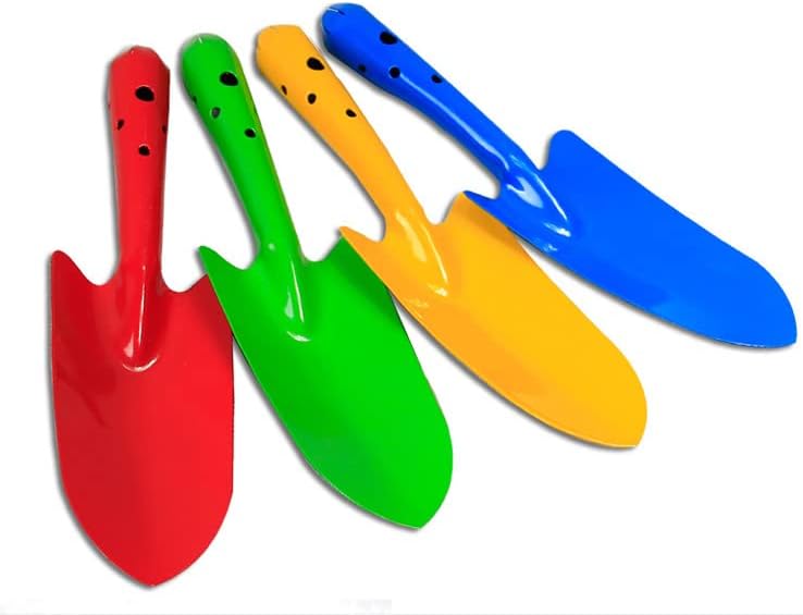 Miniatura 3 de Palas de mano para niños, de 11 pulgadas, juego de pala de playa con recubrimiento en polvo, palas de césped para uso en interiores y exteriores