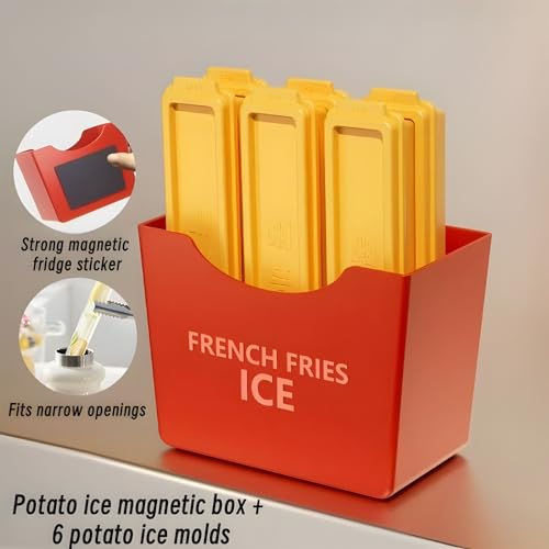 Molde de hielo de silicona en forma de papas fritas miniatura 6