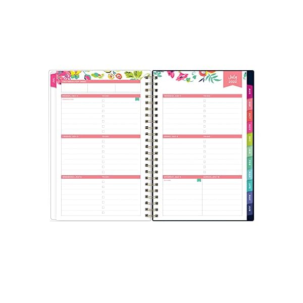 Tagesdesigner für Blue Sky 2022–2023 akademischer Jahresplaner Wochen- und Monatsplaner, 12,7 x 20,3 cm, flexibler… – Bild 3