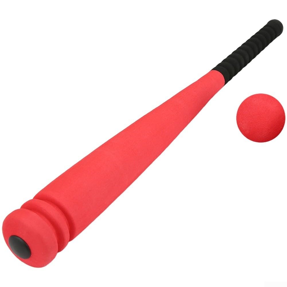 Jotekonoby Kids Foam Baseball Bat And Ball Set, Soft Sponge PVC Core For Safe Indoor Outdoor Practice, Lightweight Toddler Wiffle Bat For Backyard Park Training Safety Play(red) โ image 1