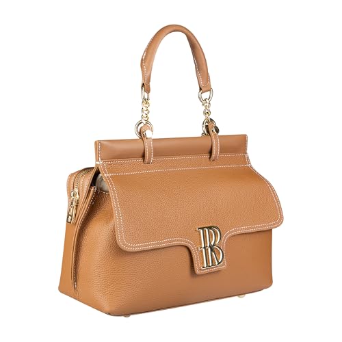 Genuine Cow Leather Shoulder Crossbody Bag for Women, Large Capacity Top Handle Handbag Stylish Daily Purse 32483