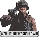 The Tactical - Well, I Think WE Should Win Decal 4.5' X 4' Animal Mother Full Metal Jacket Helmet Decal/Sticker 4.5x4