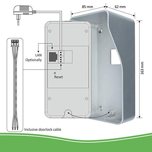 ELRO DVC040IP Wifi IP Video Deurbel - Camera met nachtzicht - met Binnengong - Bekijken en communiceren via App - Image 6