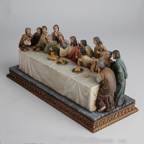 Estatua religiosa La Última Cena 12.2" Full Color miniatura 4