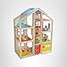Melissa & Doug Hi-Rise Wooden Dollhouse with 15 pcs Furniture - Garage and Working Elevator