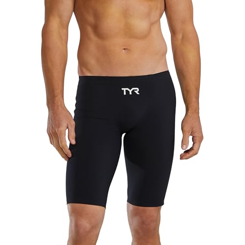 TYR Men's Invictus Solid Jammer, Black, 34