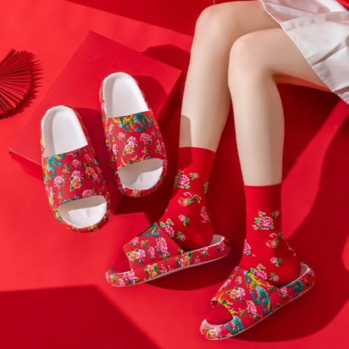 Premium Comfort Chinese Festive Slides Sandals Summer Slippers For Men Yoga Mat Flip Flops Indoor Outdoor Footwear2