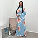 ODIZLI Kaftan Dresses for Women Dubai Ramadan Eid Abaya Dress Robe Bell Sleeve Loose Fit Maxi Dress Beach Kaftan Caftan Muslim Clothes for Women Embroidered Ethnic Shirts Dresses Blue XL