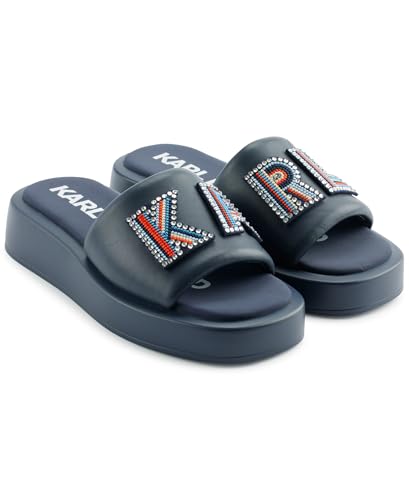 KARL LAGERFELD Paris Women's Shoes slide,NAVY,7