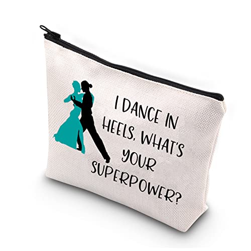 BDPWSS Ballroom Dancer Gift Ballroom Dance Teacher Makeup Bag i Dance In Heels What's Your...