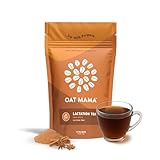 Oat Mama Lactation Tea, Organic Chai Spice, Supports a Healthy Milk Supply for Breastfeeding Moms, Naturally Decaffeinated, With Fenugreek Leaf, 14 count