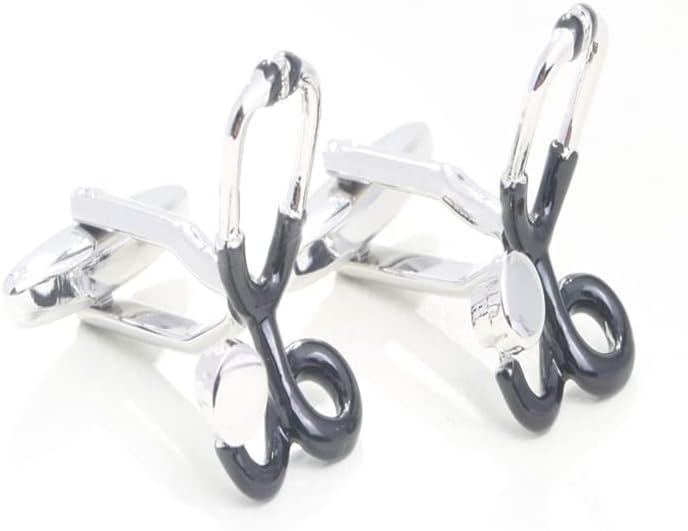 Gemelos para hombres, juego de tachuelas de esmoquin y gemelos, gemelos a rayas azules, caja de lujo, ideas de regalo para hombres, regalo de amor