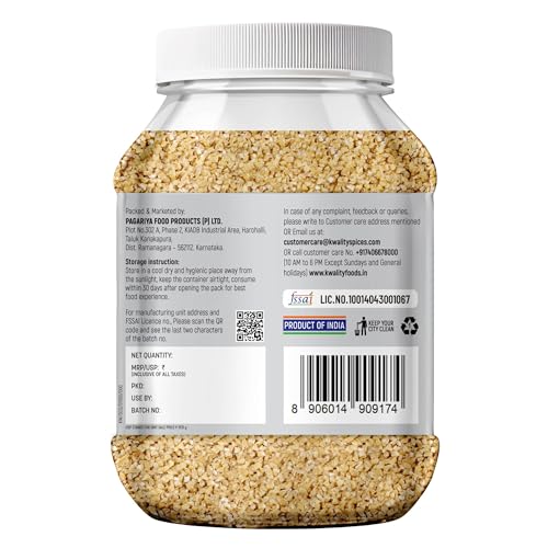 Image of Kwality Steel Cut Oats 1.5 kg Jar Pack | Pure Wholegrain Oatmeal | High Fiber & Protein | Ideal for Weight Loss, Healthy Breakfast & Clean Eating Diet | 1500 g