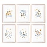 LA MEJOR CALIDAD – 6 láminas infantiles DIN A3 (29,7x42cm) impresas sobre papel 350 gr. con tinta alta calidad. No se degradan, ni pierden color con el tiempo ni exposición a la luz natural. Mantendrán sus colores, ya estén enmarcadas o no. MARCOS NO INCLUIDOS.