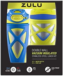 zulu kids water bottle and canister set