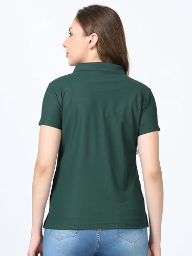 Image of STELLERS Women's Premium Polo T-Shirt, Regular Fit | Odour Resistant | Wrinkle Free | Quick Dry | Stretchable | Lightweight | Breathable | Sustainable | Anti-Static | Feather Touch Feel