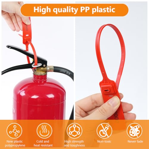 Flintronic 60x Plomben, SicherheitsPlomben aus Kunststoff, Kunststoff-Kabelbinder Tags mit nummeriert, kabelbinder tags bunte für Koffer,Reisegepäck,Kleidung, Schuhe (Flachstreifen)