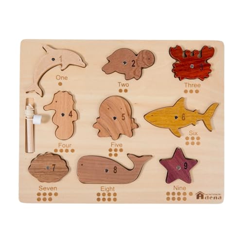 Magnetic Wooden Fishing Game