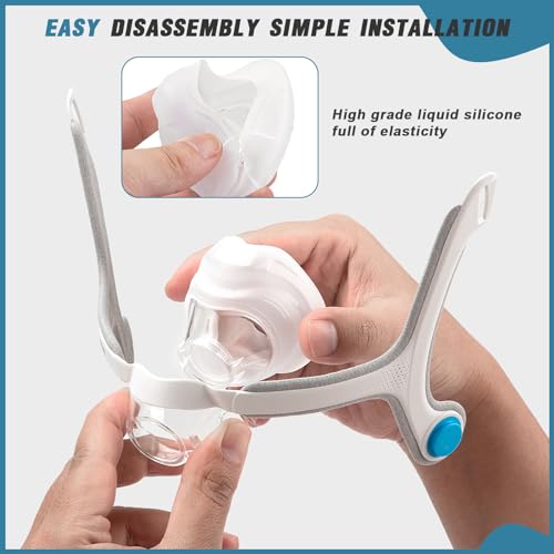 Pacote com 2 almofadas de substituição para máscara nasal AirFit N20 (P) - Compatível com moldura or
