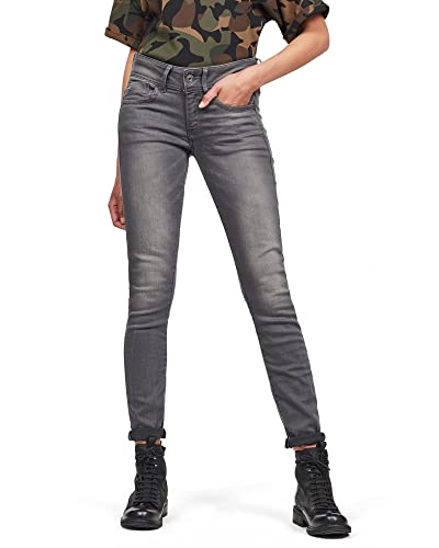 G-Star Women's Lynn Mid Skinny Jeans, Blue (medium aged D06746-6132-071), 23W / 30L