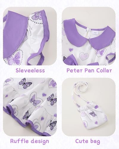 Little Toddler Girl Peter Pan Collar Dress Summer Clothes Ruffle Sleeveless Kids Dresses Causal Sundress Girl Outfits4