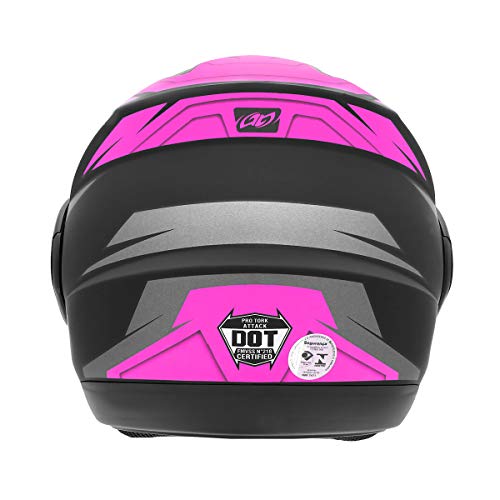 Pro Tork Capacete Attack Hsa 56 Preto/Rosa