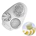 zxz Trancheuse à œufs 3 en 1, Wedger d'oeufs à la Coque en Acier Inoxydable, Base en Plastique de qualité Alimentaire Trois disques de Coupe séparés Mini Bol Transparent, pour Cuisine Kiwi Fraise
