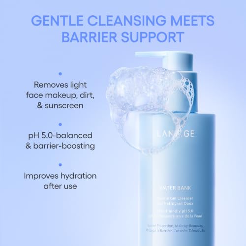 Image of LANEIGE Water Bank Blue Hyaluronic Cream Moisturizer: Hydrating Korean Face Cream with Squalane & Ceramide for Skin Barrier Support, Dermatologist-Tested