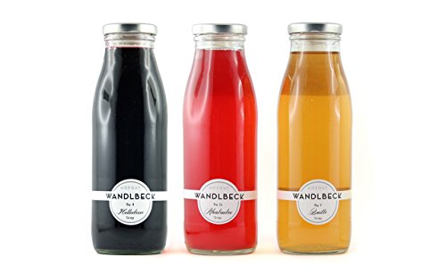 WANDLBECK Sirup Set "Schwarz-Rot-Gold" (Holunderbeere, Rhabarber, Quitte) Cover