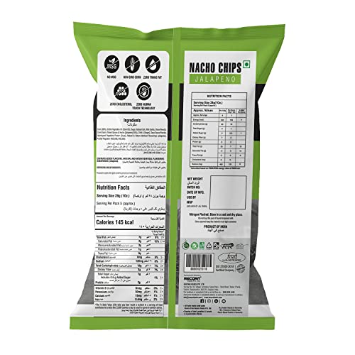 Makino - Nacho Chips Jalapeno Flavour 150 Gram | Tortilla | Healthy | Tasty Savoury Snack | Delicious Nacho Chips | Low Calorie - Pack of 3