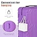 Eeeza Luggage Sets Suitcase Sets 5 Piece Luggage Sets Suitcase with ABS Hard Shell Lightweight TSA Lock and Double Rotatable Detachable Wheels(Purple,20