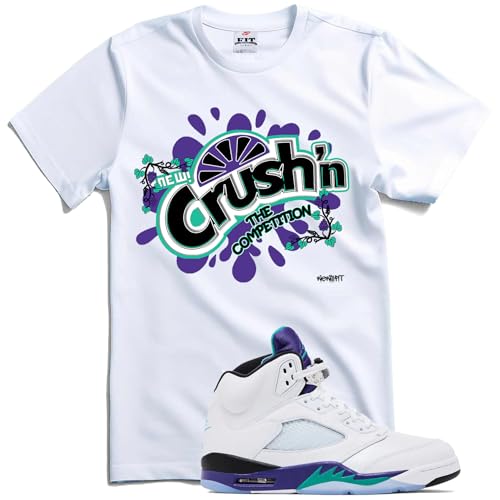 We Will fit Crushn Shirt to Match The Jordan 5 Grapes Purple Emerald Green (US, Alpha, X-Small, Regular, Regular)