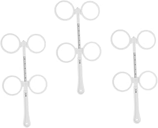 SOLUSTRE 3 Pçs Acessórios Para Óculos Flipper Zero Instrumentos Ópticos Flips Lente De Teste Vidro Branco Ajustável Flipper Óptico De Plástico Flipper Ajustável Conjunto De Lentes De Teste