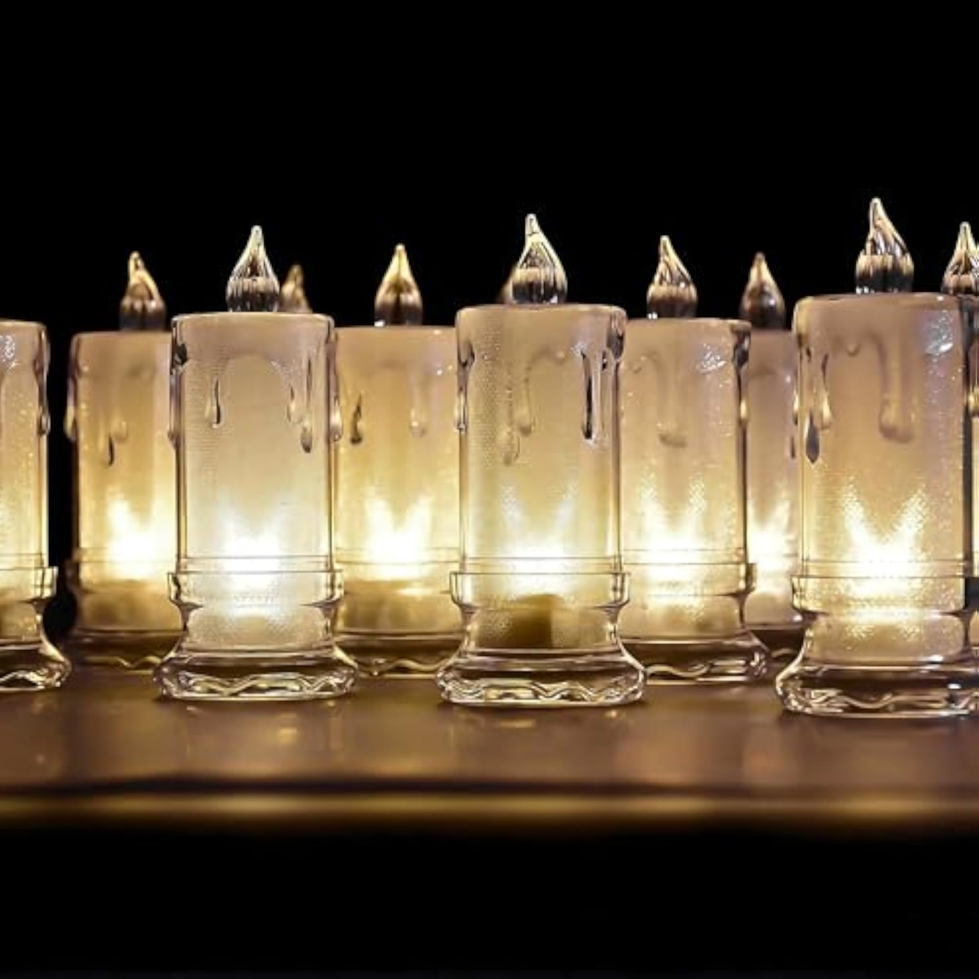 LED Tealight Candles - Flameless Flickering Decorative Lights