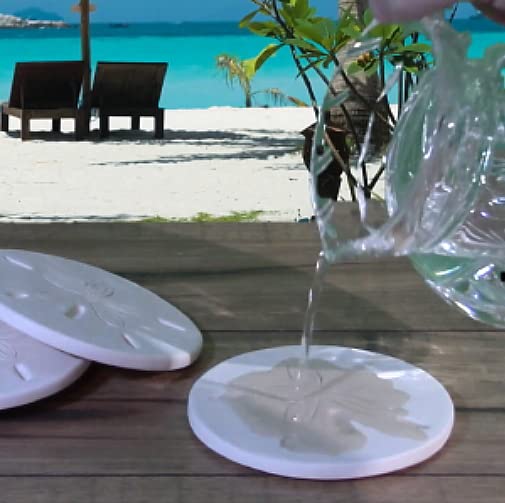 Miniatura 3 de Palmetto & Moon Coasters that are drip absorbent - set of 4 - Handmade by McCarter Coasters - 4.38 inch