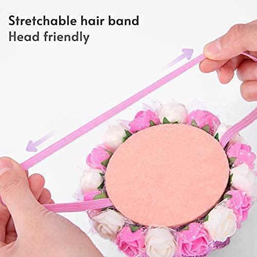 Princess Crown,Baby Crown Tiara Crystal Hat Gold Flower Design Kids First Birthday Gift #TOP2