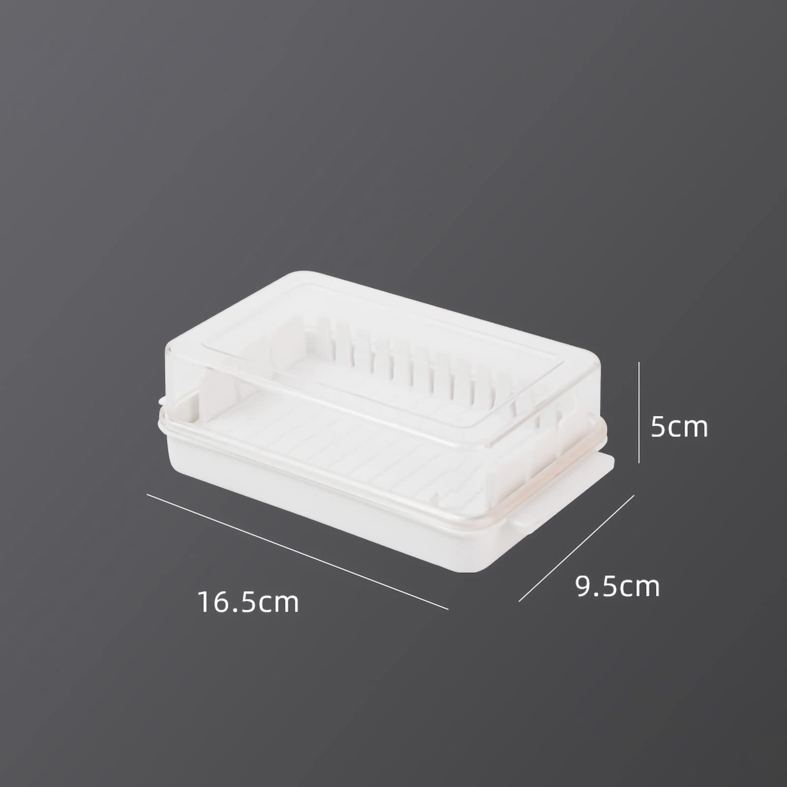 Airtight Butter Dish With Built-in Cutter - Countertop Or Fridge Storage, Includes Butter Knife (White)