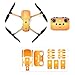 Produktbild CUEYU Aufkleber Skin Folie Set für DJI Mavic Air 2 Drone, 1 Set Wasserdichter PVC Aufkleber Skin Folie Cover + 4 Akku Skins Kompatibel mit DJI Mavic Air 2 (C)